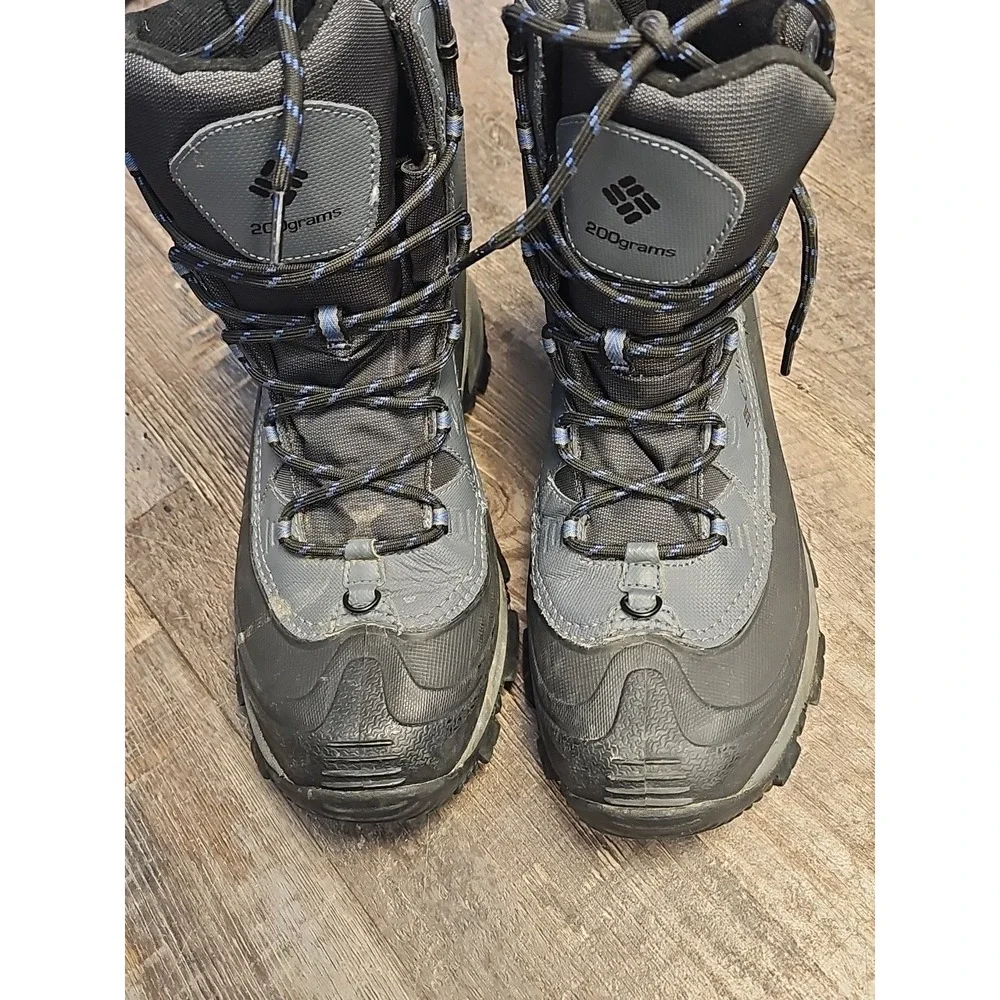 Columbia Bugaboot Plus III XTM Black Gray Snow Boots 600 Gram Mens Size‎ 8.5